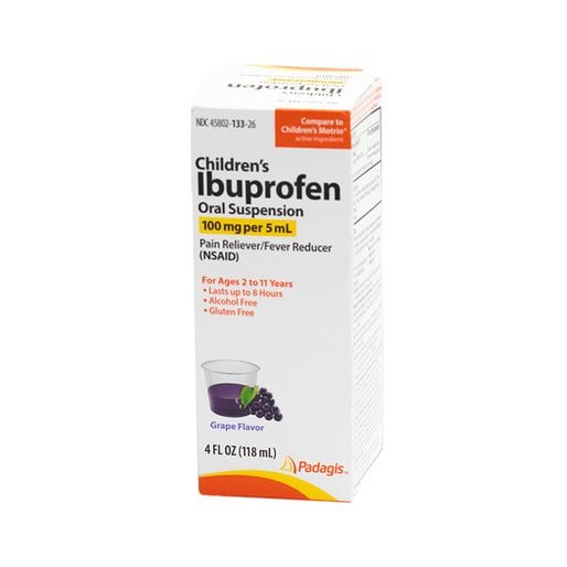 Perrigo Children's Ibuprofen Oral Suspension Grape 4oz