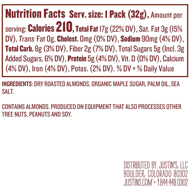 Justin's , Maple Almond Butter, 1.15 oz
