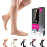 Medi Sheer & Soft Calf Standard 20-30 Mmhg Closed Toe Natural Size