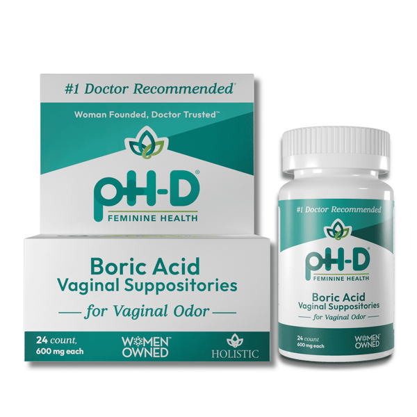 Natural Ph-D Femenine Health Vaginal Suppositories 24ct