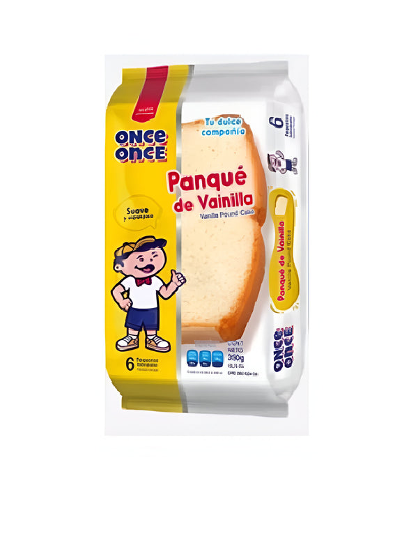 Once once Panque de Vainilla 6 pk 390g