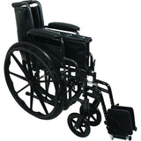 ProBasics K2 Standard Hemi Wheelchair 18" x 16" with Swing-Away Footrests CHBWC21816DS