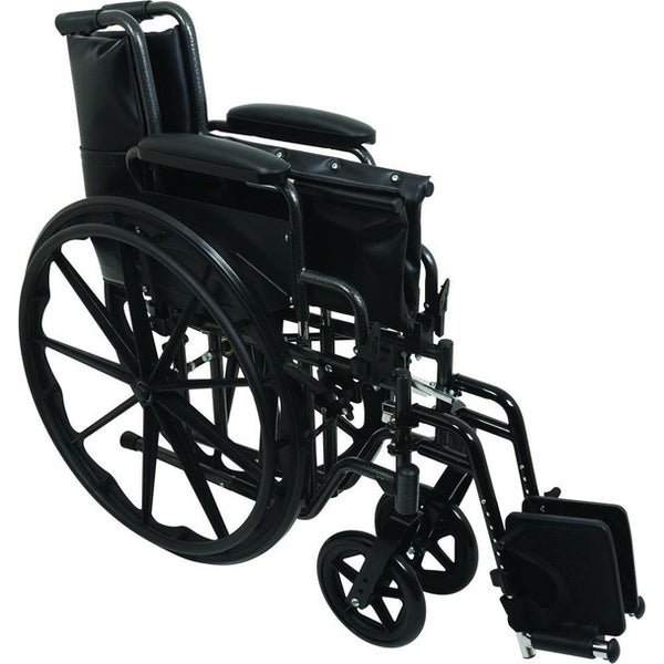 ProBasics K2 Standard Hemi Wheelchair 18" x 16" with Swing-Away Footrests CHBWC21816DS