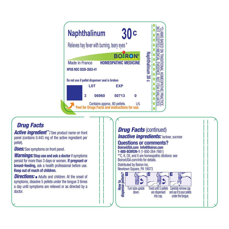 Boiron naphtalinum 30c 80 gránulos