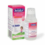Benadryl Childrens Allergy Dye Free Bubble Gum 4oz