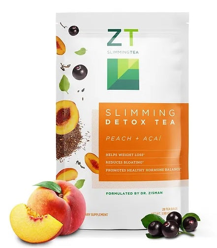 ZT Slimming Detox Tea Peach + Acai 1.98 oz by Dr Ariel Zisman