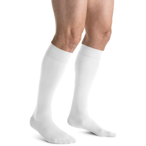 Jobst For Men Knee High 15-20 White M