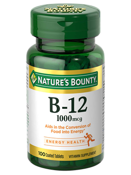 Nature's Bounty Vitamina B-12 1000 MCG 100 Tabletas recubiertas