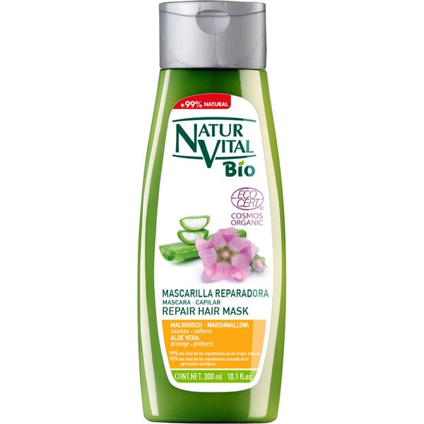 Naturvital Bio reparación de máscara para el cabello malvavisco 300 ml