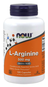 Now Arginine 500mg 250 Vegetable Capsules