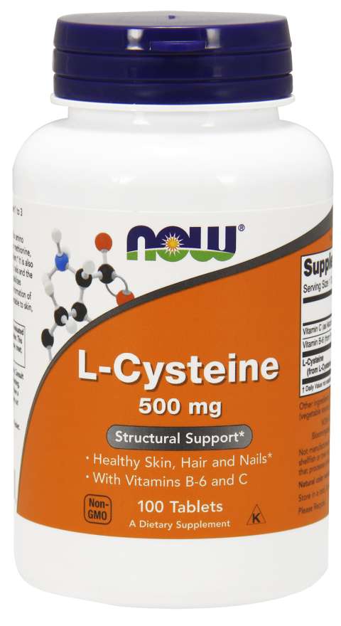 Ahora cisteine ​​500mg 100 tabletas