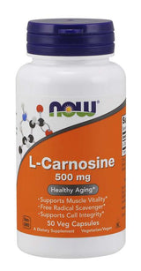 Ahora carnosina 500mg 100 cápsulas de vegetales