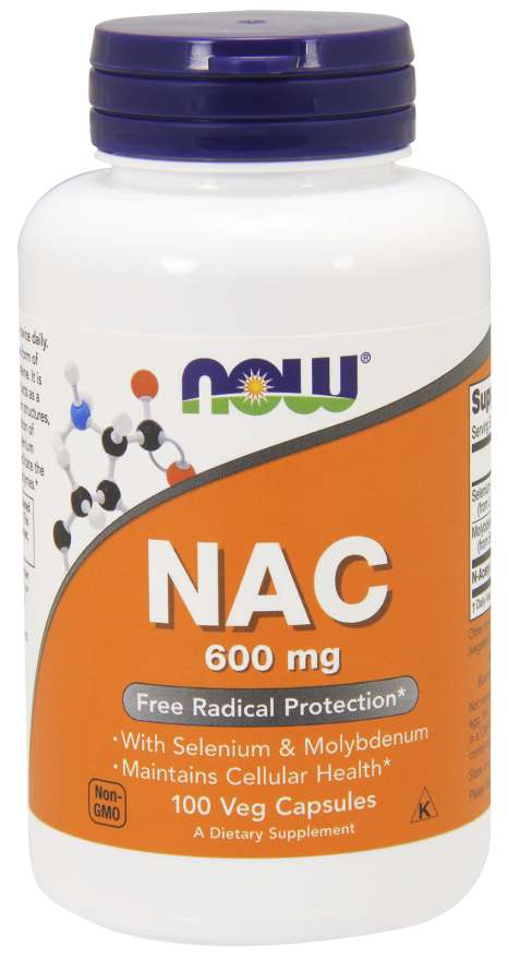 Ahora nac-acetil cisteína 600mg 250 cápsulas vegetales