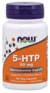 Now 5 HTP 50mg 180 Vegetable Capsules