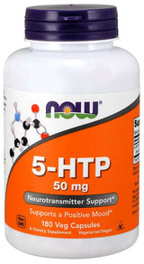 Now 5 HTP 50mg 180 Vegetable Capsules