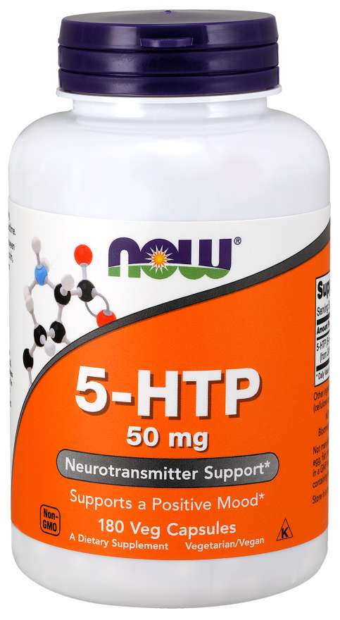 Now 5 HTP 50mg 180 Vegetable Capsules