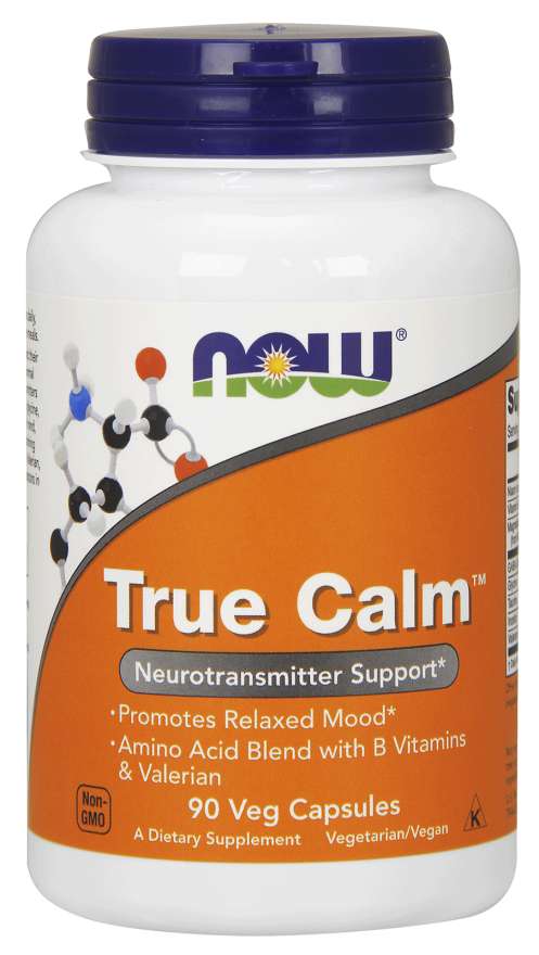 Now True Calm Amino Relaxer 90 Vegetable Capsules