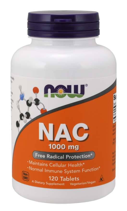 Ahora N-acetil-cisteine ​​1000 mg 120 tabletas