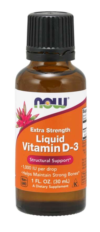 Now Liquid Vit D-3 1000 Iu/Drop Extra Strength 1 Fl Oz
