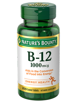 Bounty de la naturaleza Vitamina B-12 1000 MCG 200 Tabletas recubiertas