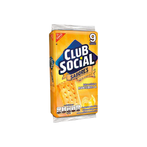 Nabisco Club Social Mantequilla 216 gr 9 Packs