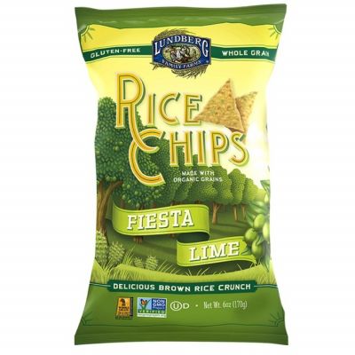 Lundberg Farms Fiesta Lime Rice Chips 6 Oz