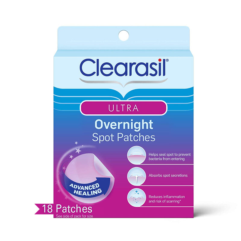 Clearasil Ultra Overnight Acne Spot Patches, 18 count
