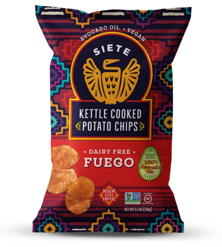 Siete Family Foods Fuego Potato Chips, 5.5 OZ