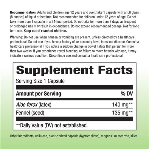 Nature's Way Aloe Vera 100 Vegetable Capsules