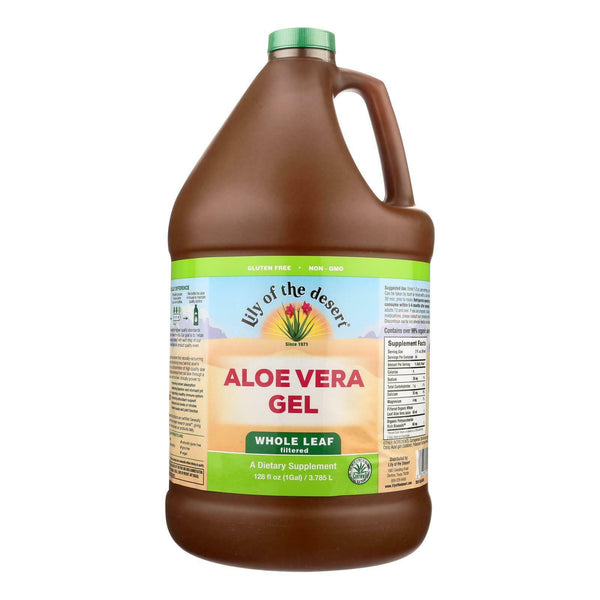 Lirio del desierto de aloe vera gel entera hoja no gmo 1 galón