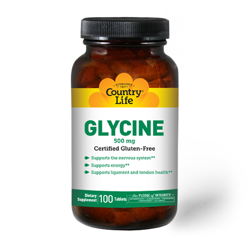 Country Life Glycine 500 mg 100 Tablets