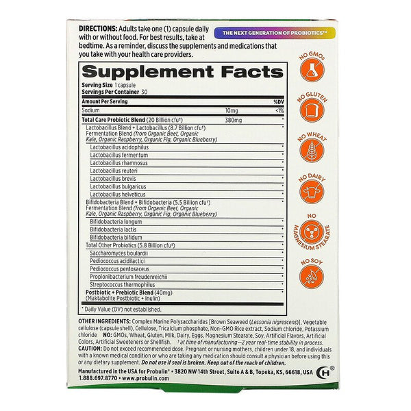 Probulin Probiotic Total Care CFU 20Billion Capsules