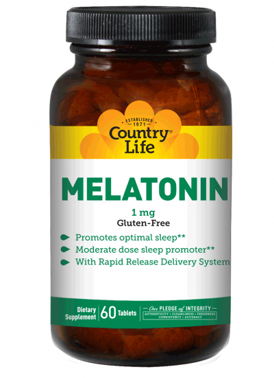 Country Life Biochem Melatonin 1mg Relacione Release 60 Tabletas