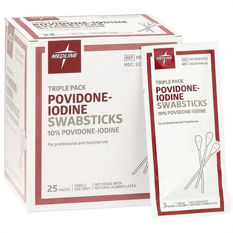 Povidone Iodine Swabstick 25 Packs