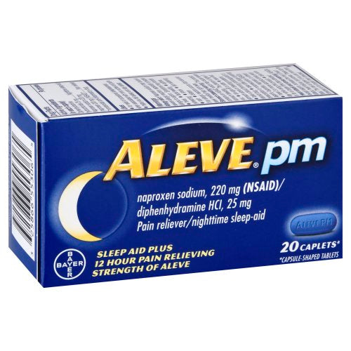 Aleve PM Caplets, 20 Count