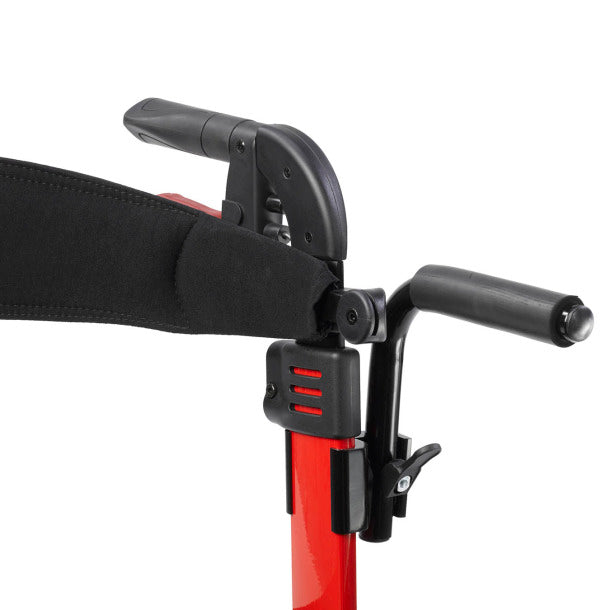 Drive Medical Nitro Duet Dual Función Transporte silla de ruedas y caminante rodante, rojo