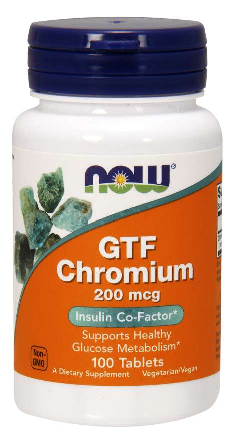 Ahora GTF Chromium 200mcg 100 tabletas