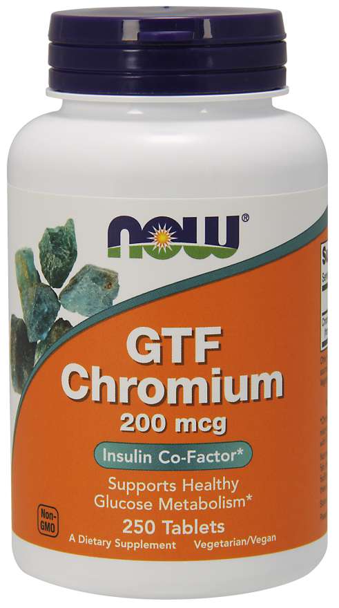 Ahora GTF Chromium 200mcg 100 tabletas