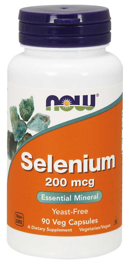 Now Selenium 200mcg 180 Vegetable Capsules