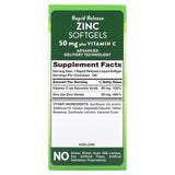 Nature's Truth Zinc with Vitamin C 50mg 120 Softgels