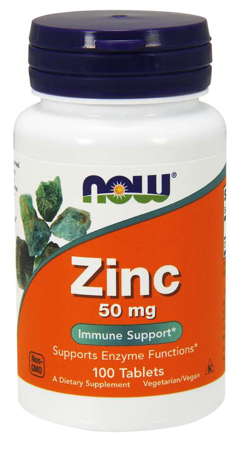 Now Zinc Gluconate 50mg 100 Tablets