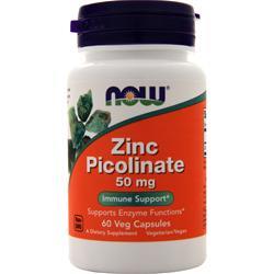 Now Zinc Picolinate 50mg 60 Vegetable Capsules