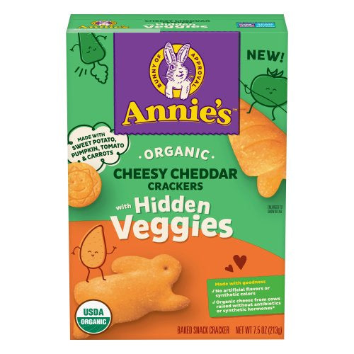 Annie's Hidden Veggie Cheddar Crackers, 7.5 oz