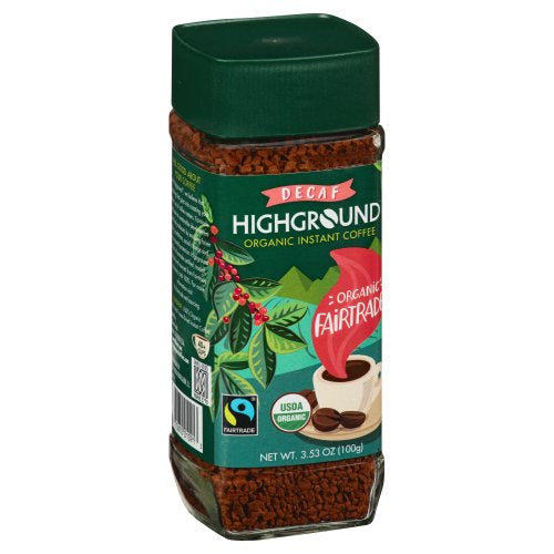 Café de descafeques instantáneo orgánico de la crujera, 3.53 onzas