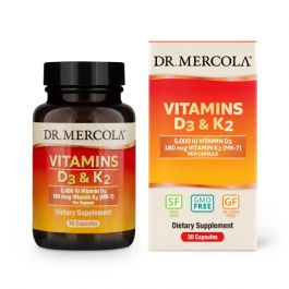 Dr.Mercola Vitamina D3 y K2 30 Cápsulas