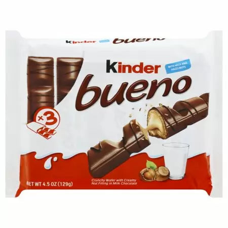 Kinder Bueno Bars 5 ct Milk & Hazelnuts 4.5Oz