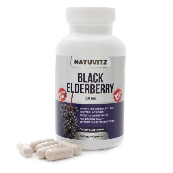 Natuvitz Black Elderberry Vegetable Capsules