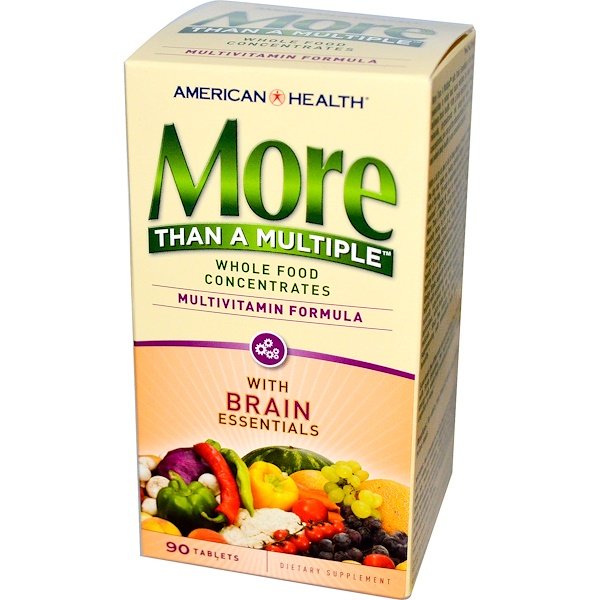 Tabletas de cerebro multivitamínico estadounidense Health