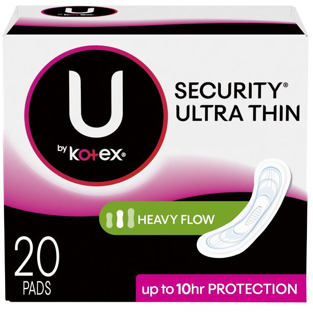 Kotex long ultra fino confort almohadillas secas 20ct