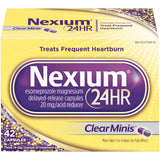 Nexium 24 horas claras mini de liberación retrasada cápsulas de alivio de acidez estomacal, 20mg esomeprazol
